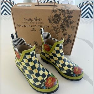 Mackenzie Childs Courtly Check Rain Boots